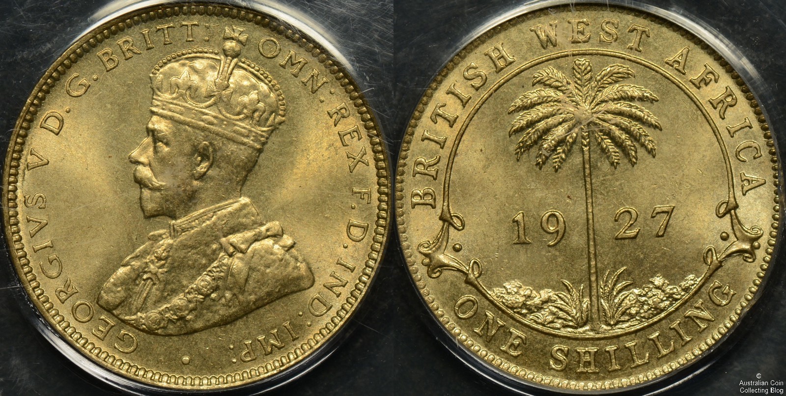 British West Africa 1927 Shilling PCGS MS66