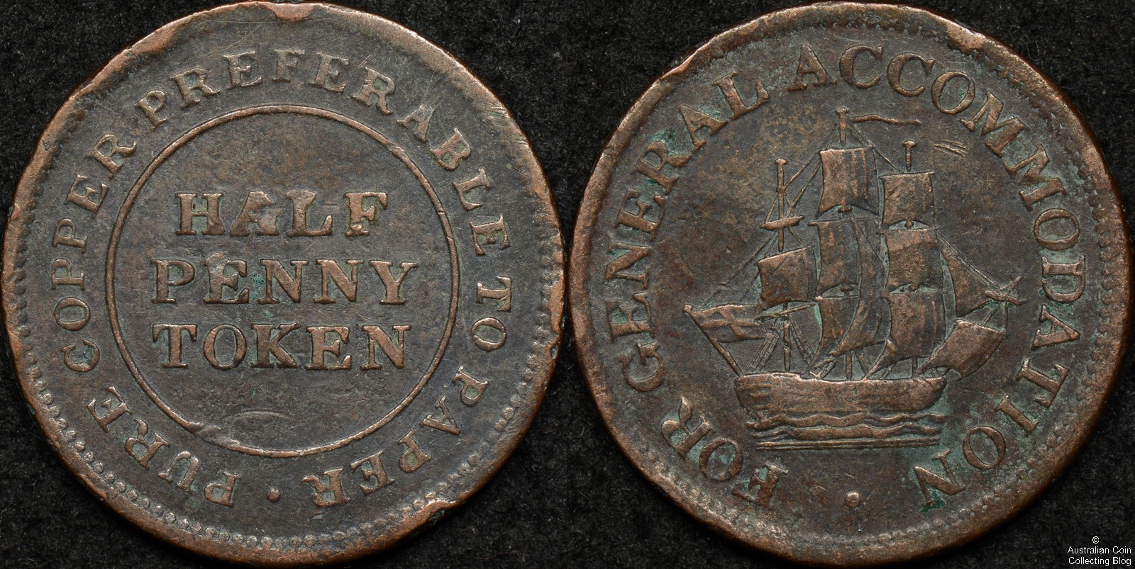 Canada 1813 Half Penny Token