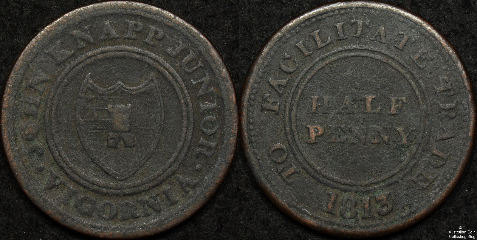 Great Britain 1813 Half Penny Token – John Knapp Junior