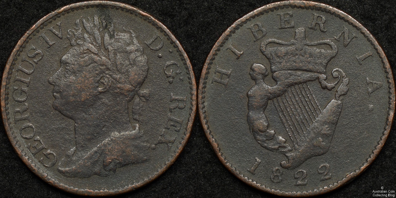 Ireland 1822 Half Penny KM#150