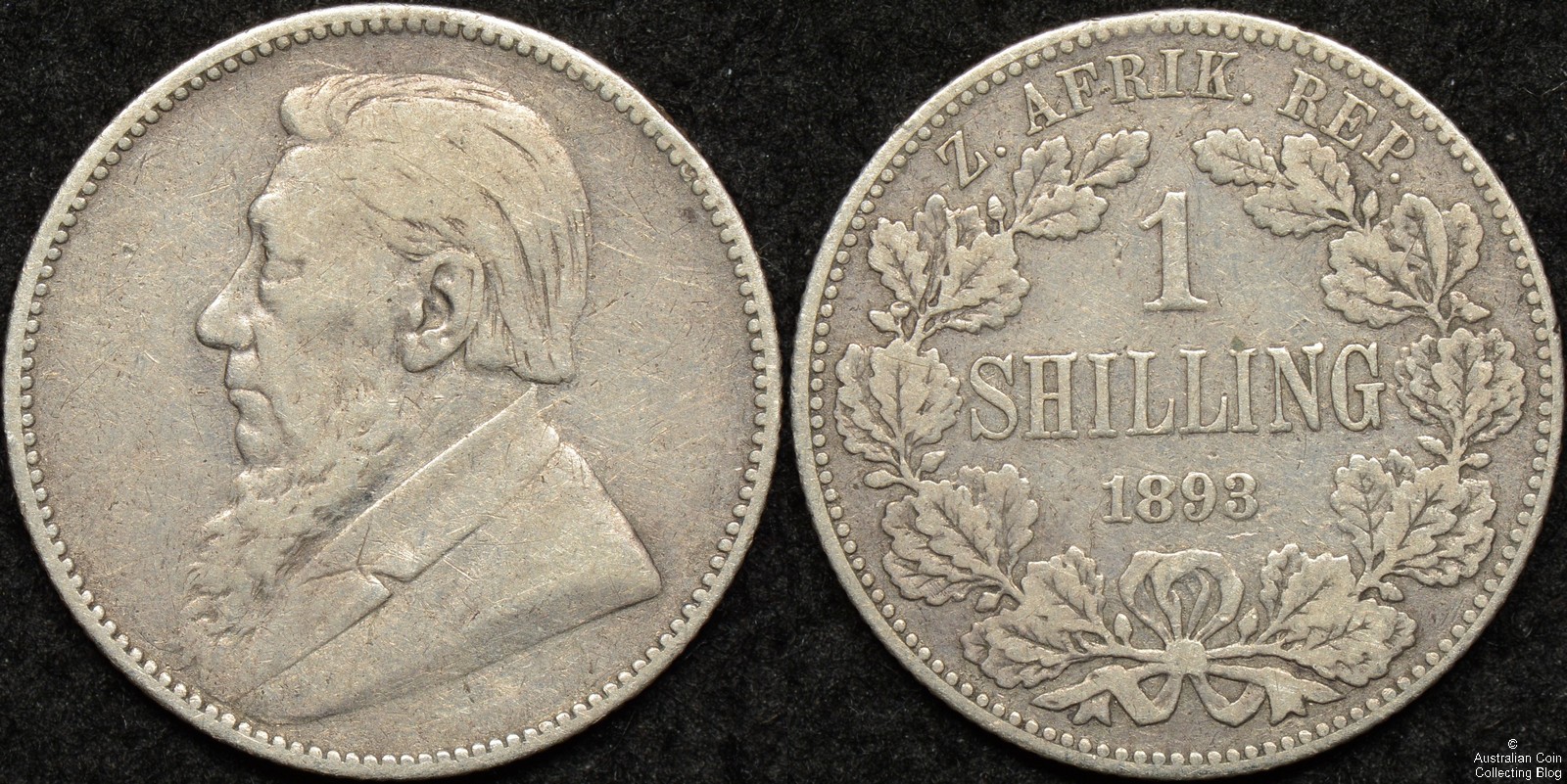 South Africa 1893 Shilling KM#5