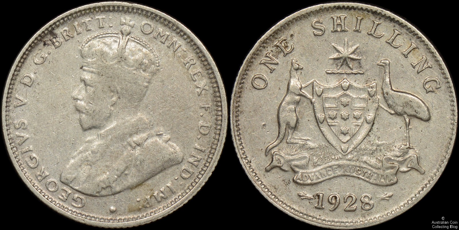 Australia 1928 Shilling Counterfeit