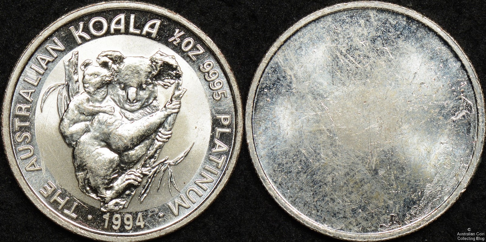 Uniface 1994 Half Ounce Platinum Koala Facsimile