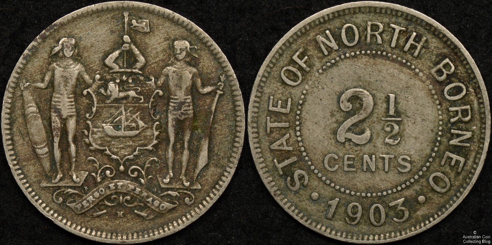 British North Borneo 1903H 2 1/2 Cent KM#5