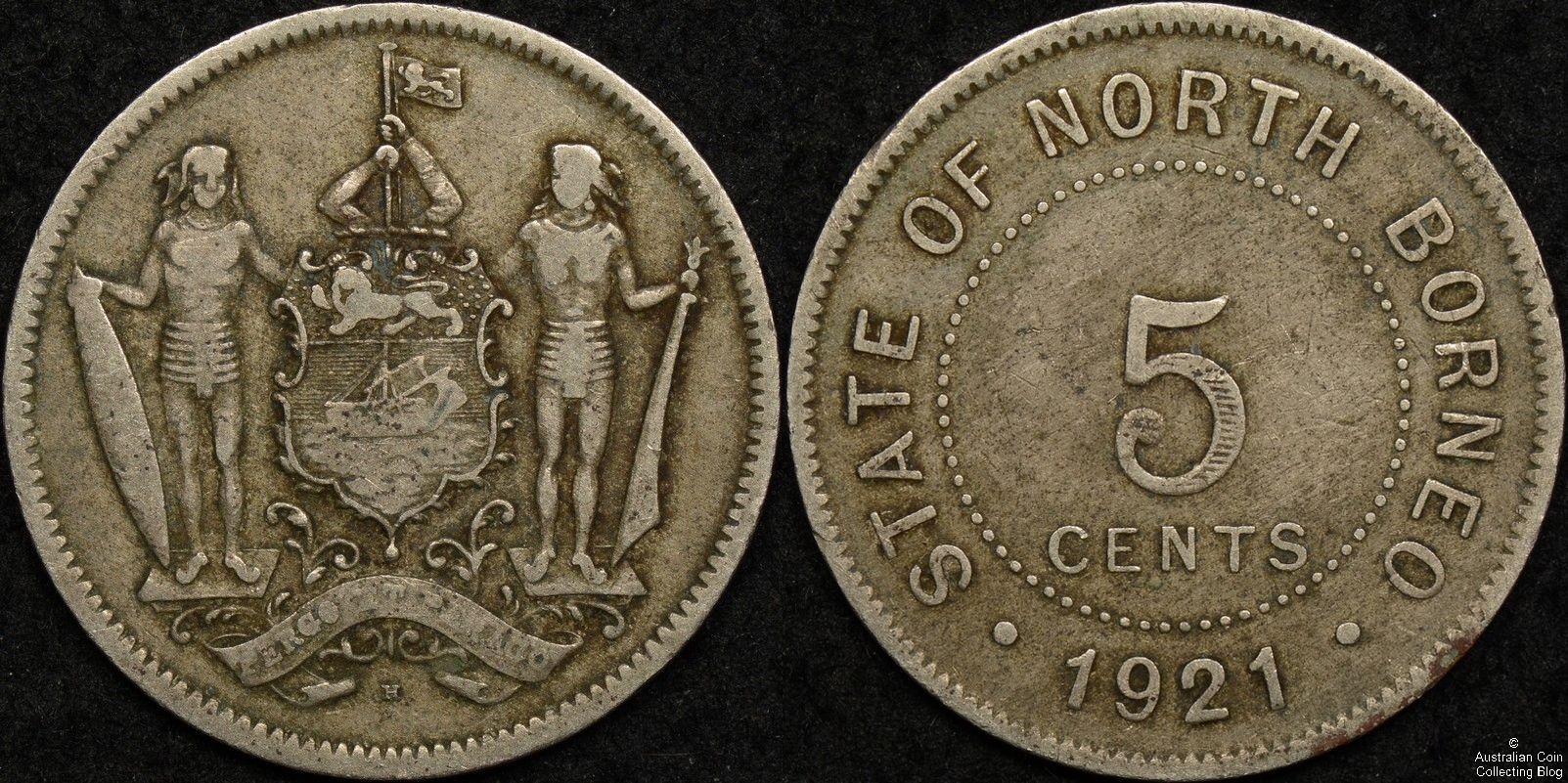 British North Borneo 1921H Five Cent KM#5