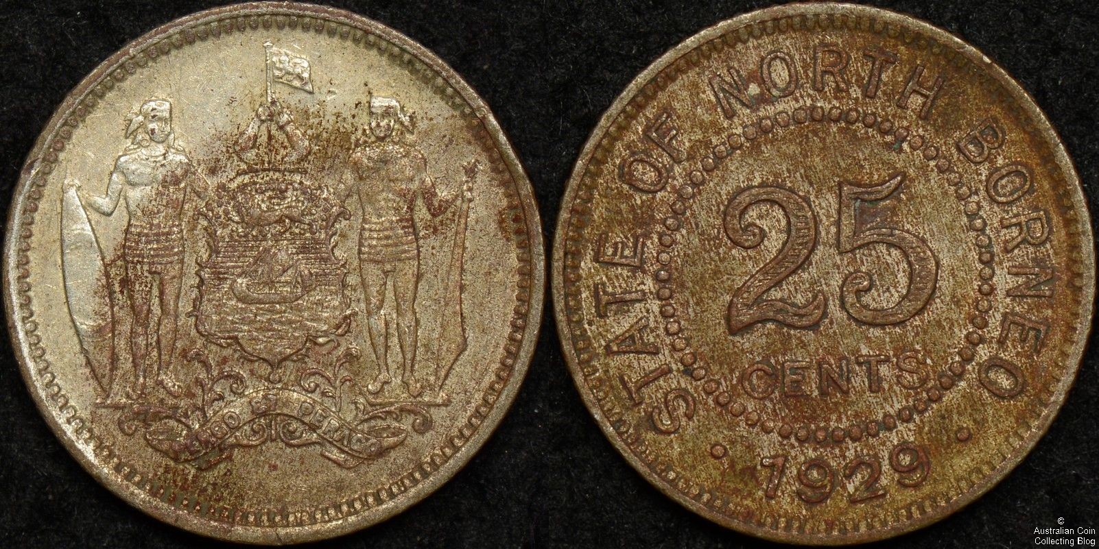 British North Borneo 1929H 25 Cent KM#6