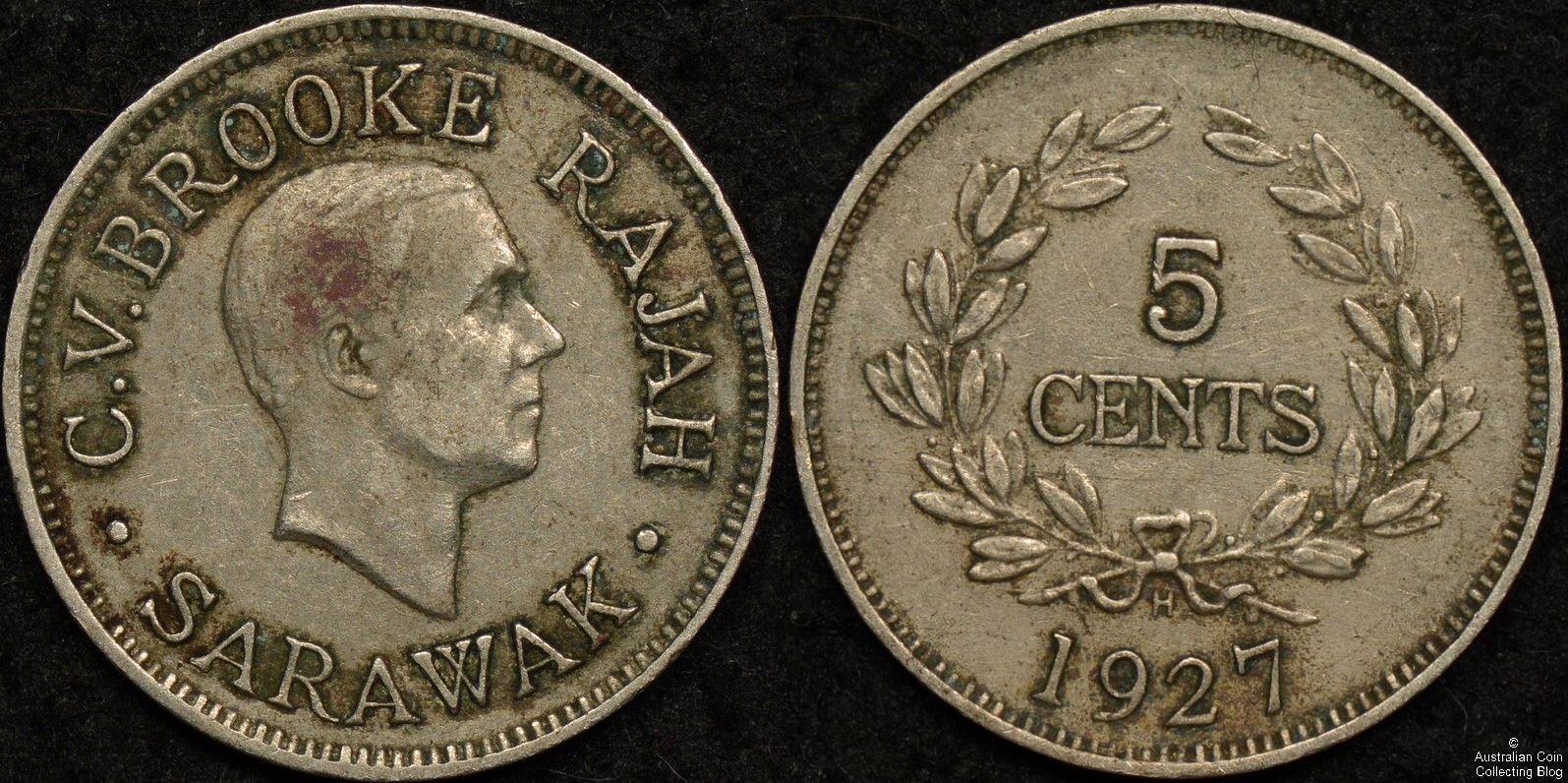 Sarawak 1927H 5c KM#14