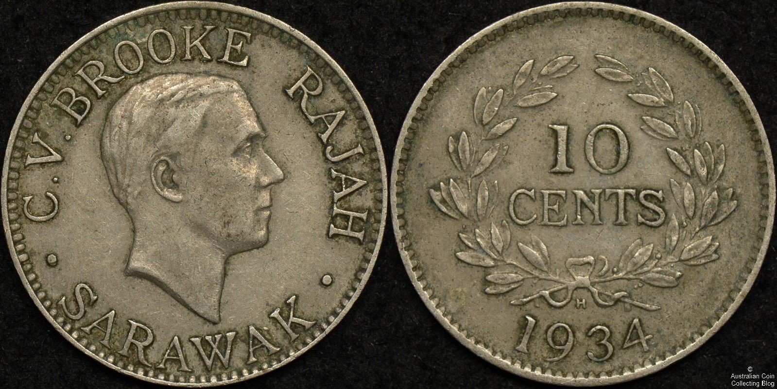 Sarawak 1934H 10c KM#16