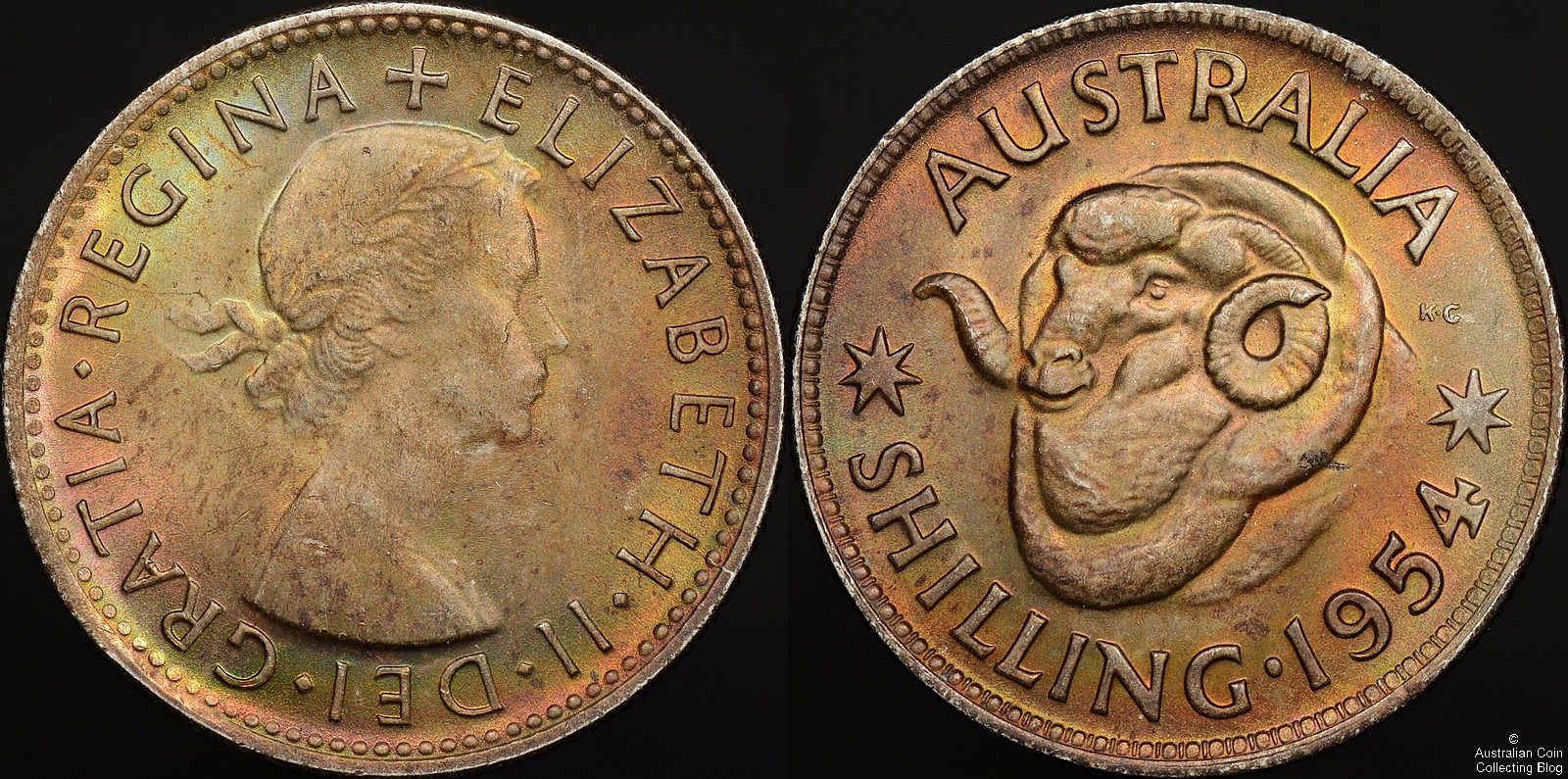 Australia 1954 Shilling