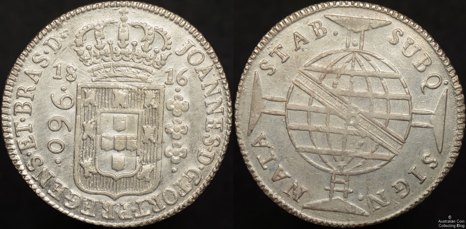 Brazil 1816B 960 Reis Uncirculated