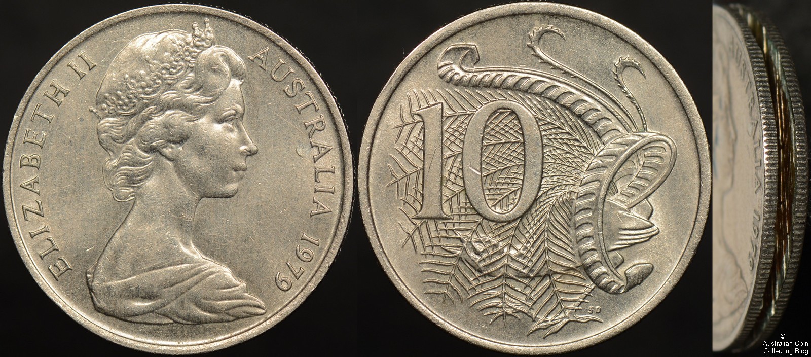 Australia 1979 10 Cent Clamshell Split Planchet Error