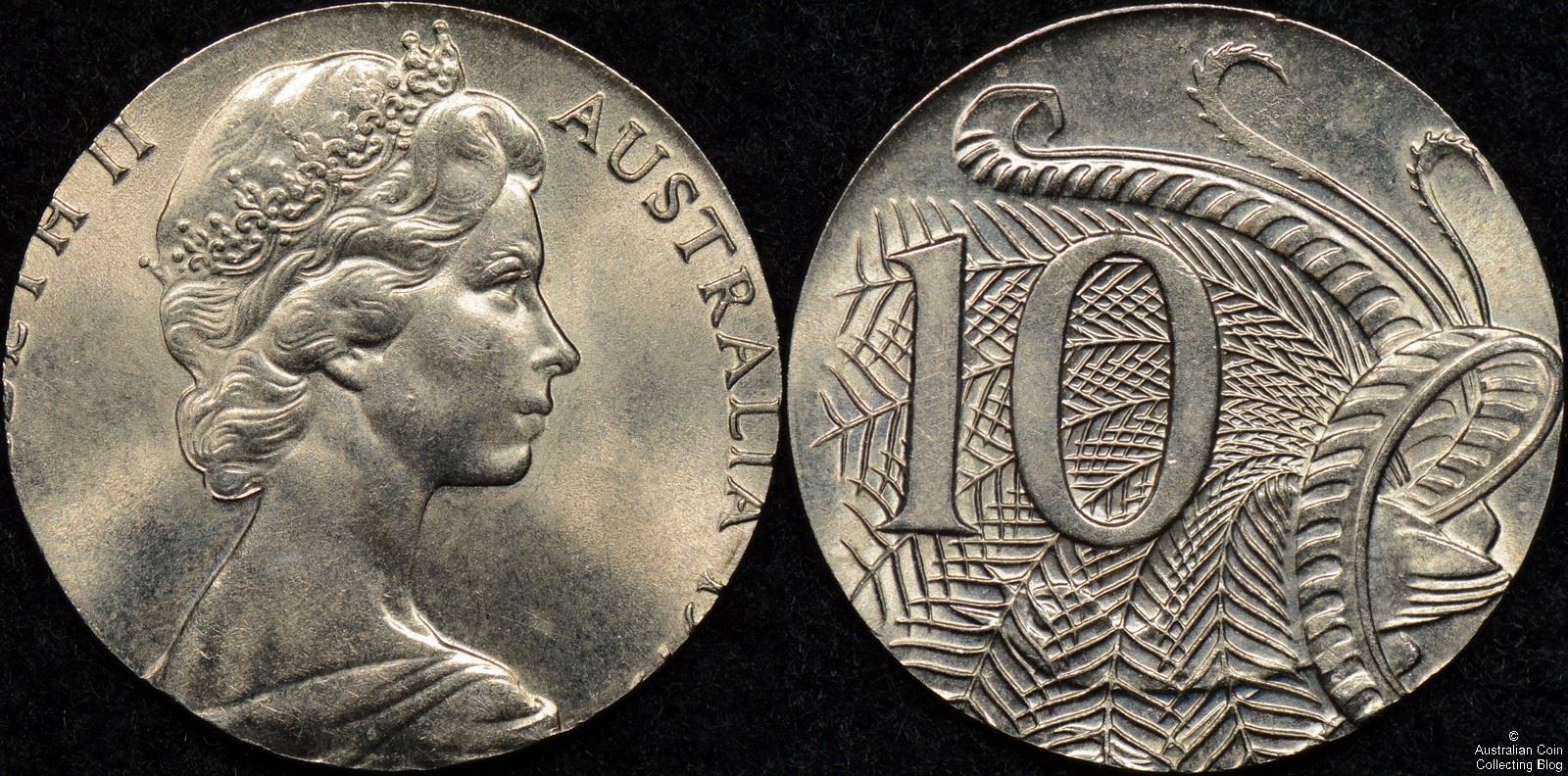 Australia 1979 10 Cent Struck on 5 Cent Planchet Error