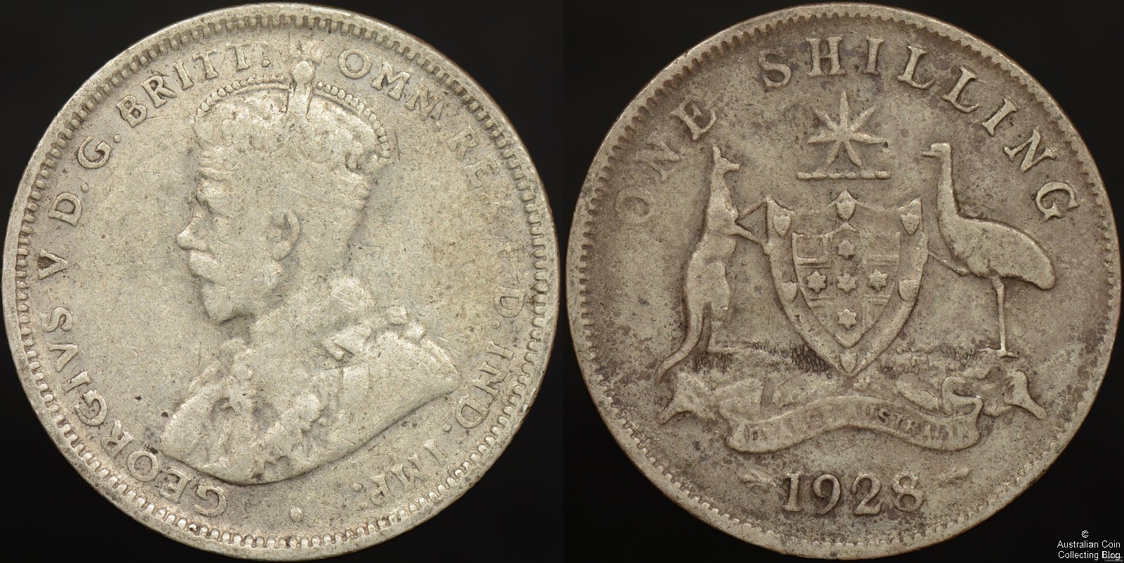 Australia 1928 Shilling Counterfeit