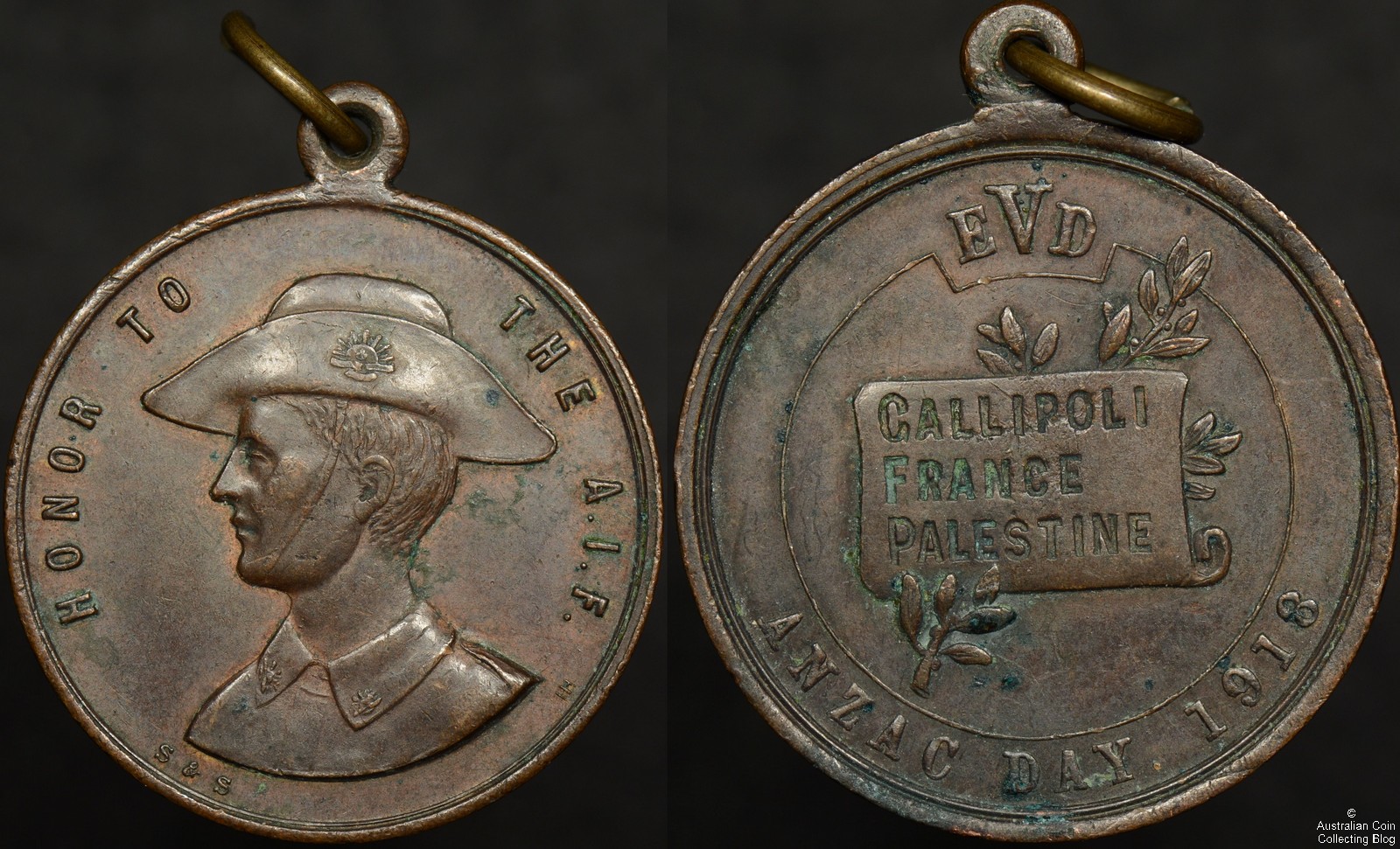 Australia 1918 Honor to the AIF Medallion Bronze