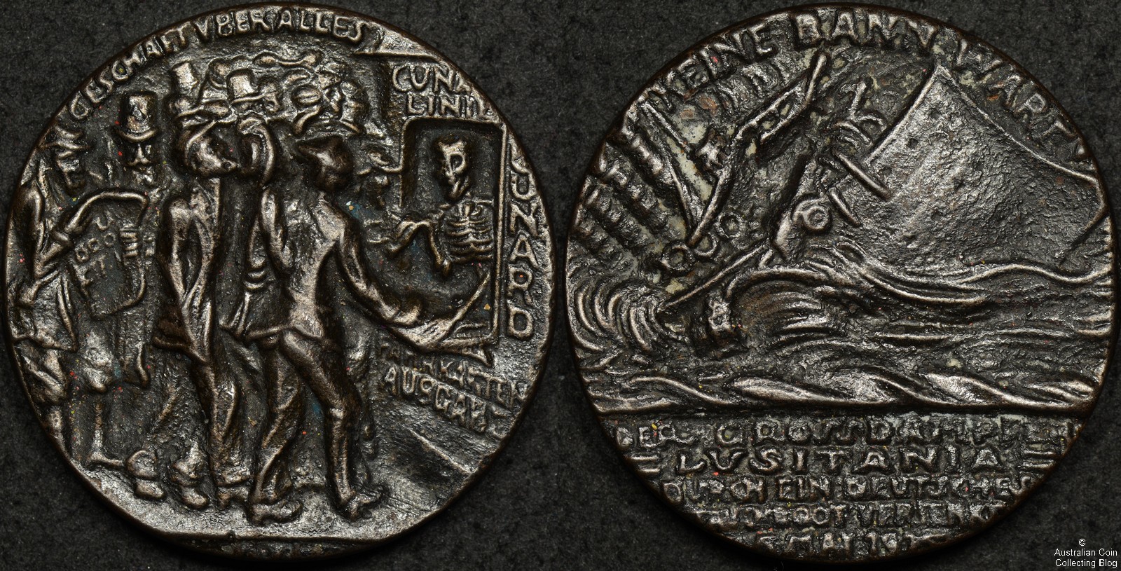 British Propaganda Lusitania Medal