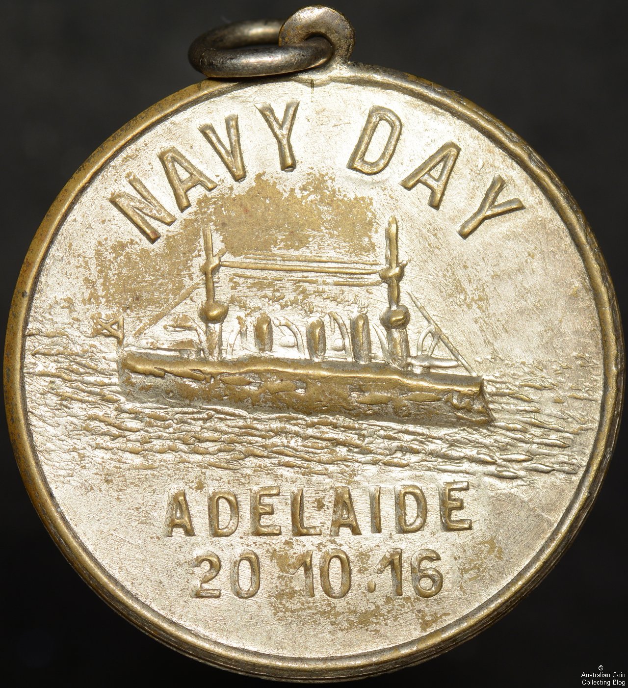 1916 Adelaide Navy Day Medallion – Silvered