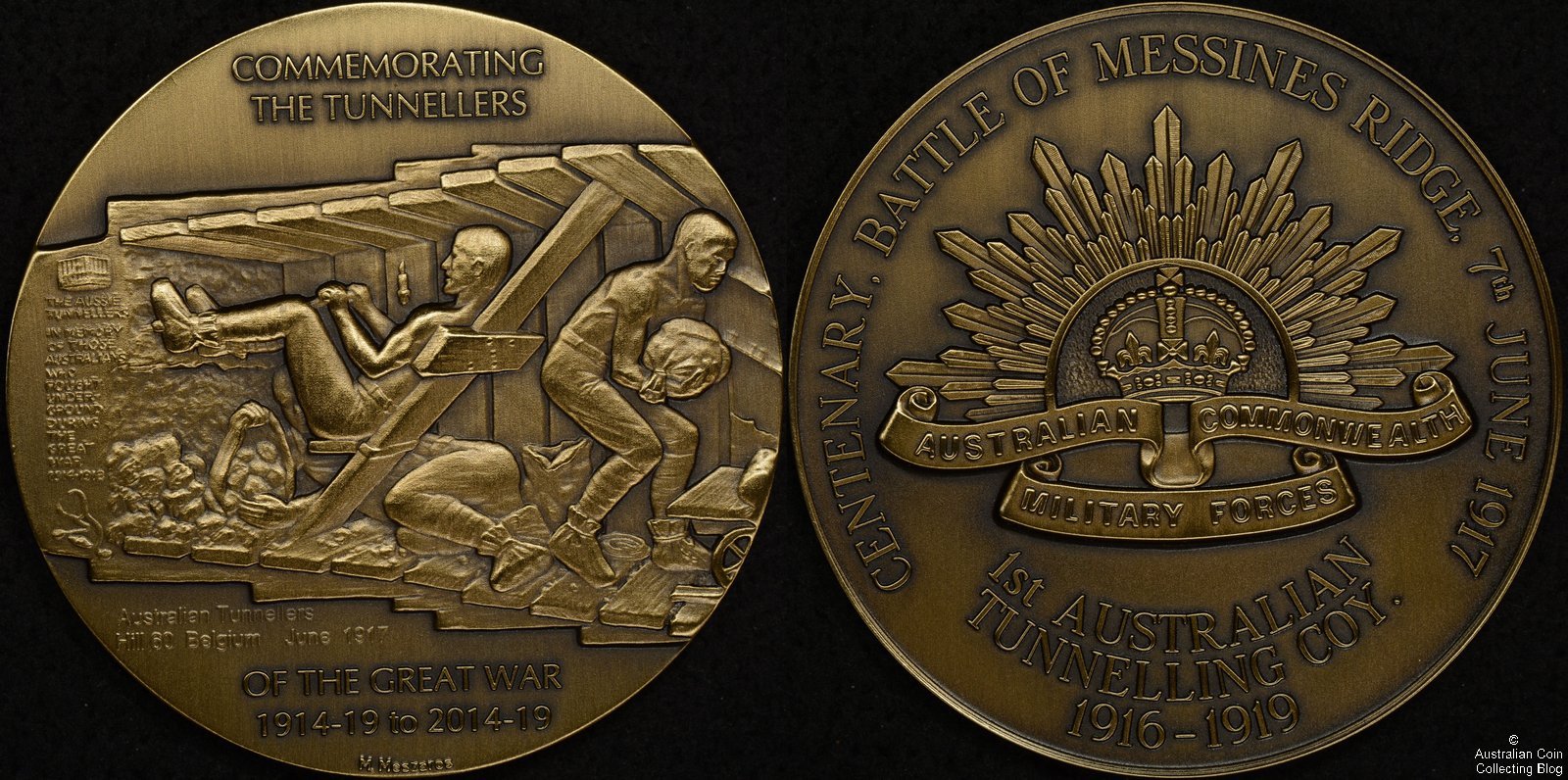 2017 Centenary of the Battle of Messines Ridge Medal