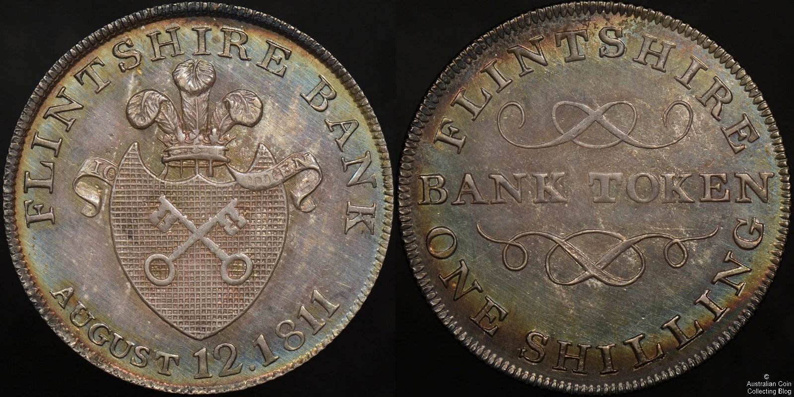 Great Britain 1811 Flintshire 1 Shilling Bank Token