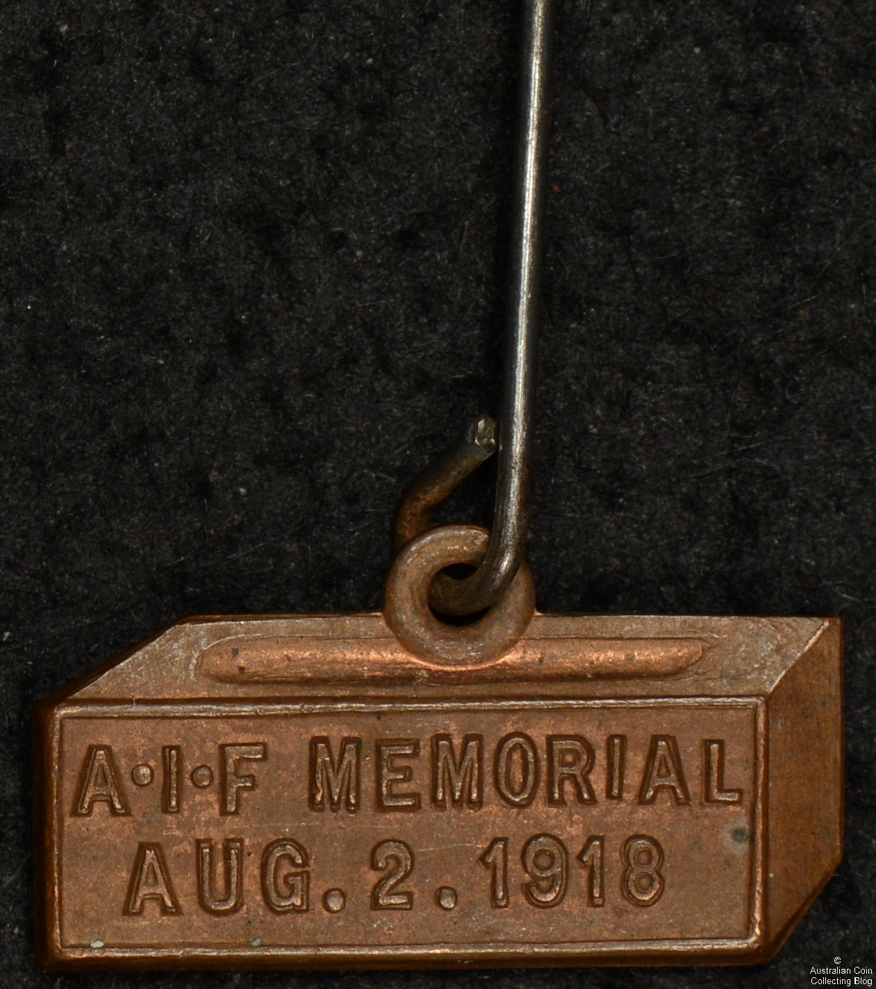 AIF Memorial Aug.2.1918 Pin