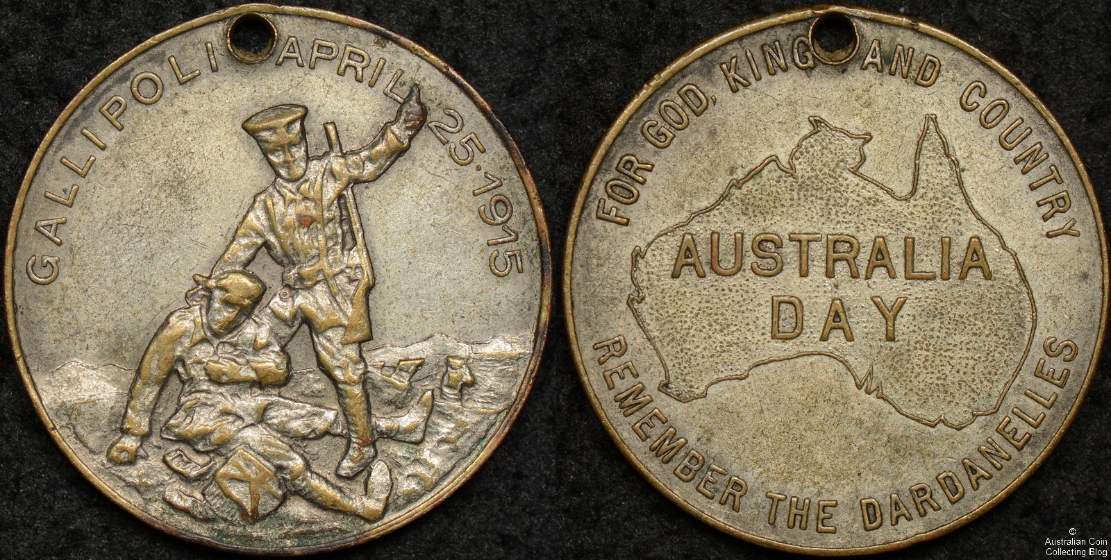 Australia 1915 Remember the Dardanelles Medallion