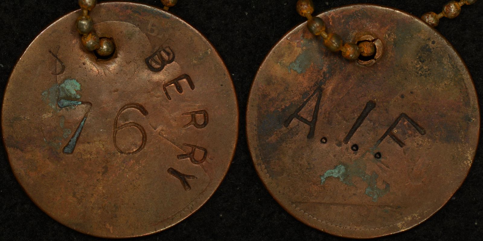 Australian World War 1 Identity Disc 6569 A.C. Todd