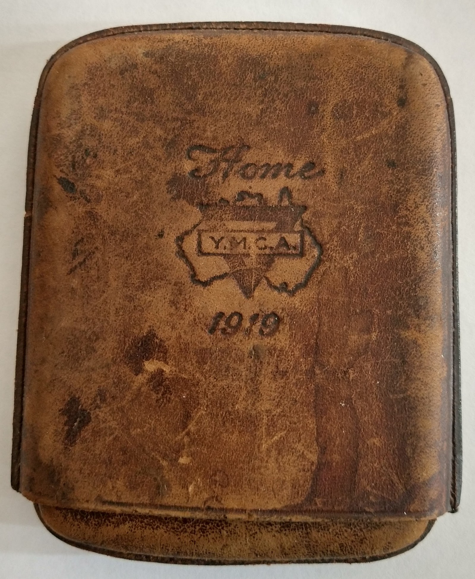 1919 Australian YMCA Leather Cigarette Case