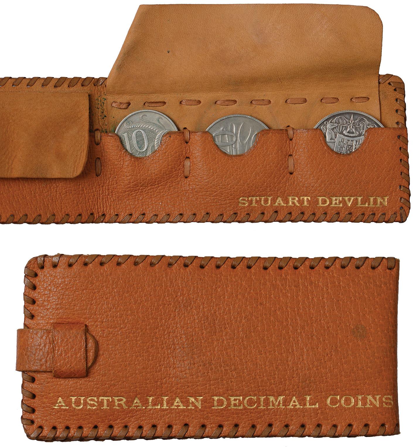 Stuart Devlin Leather Coin Wallet c.1966