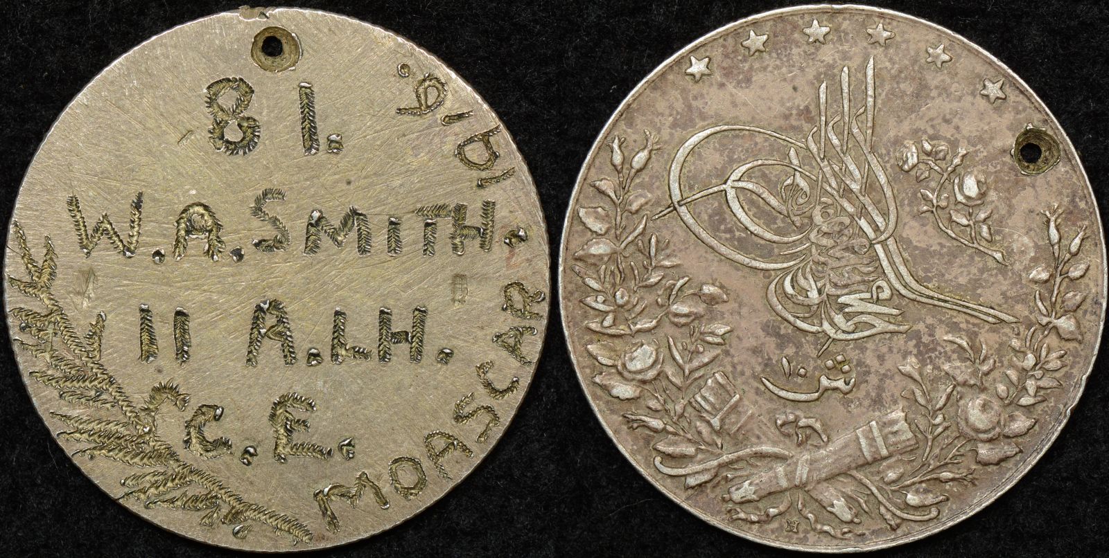 Australian World War 1 Army Identity Disc – Sgt. W.A. Smith 81